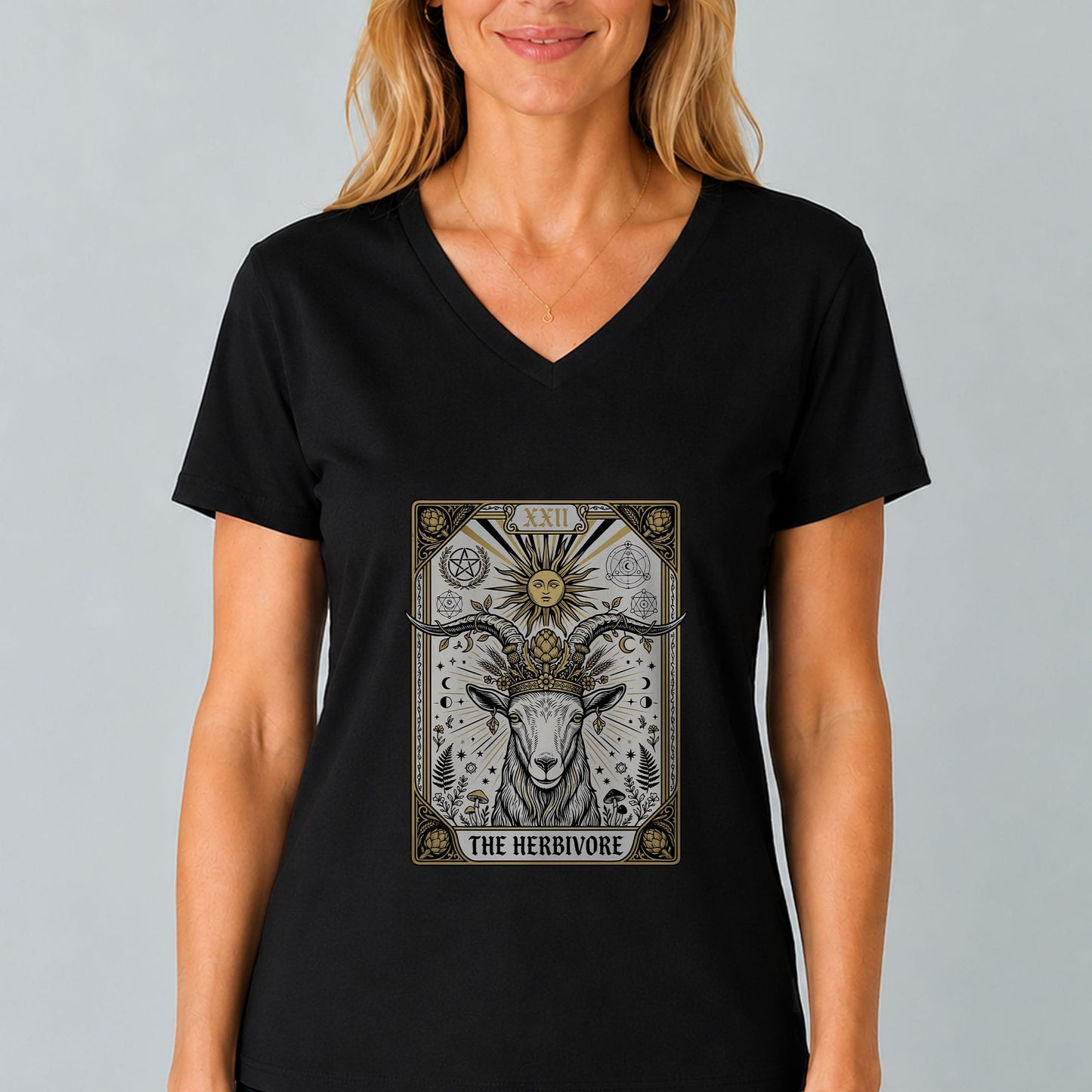 Herbivore Tarot V-Neck Tee