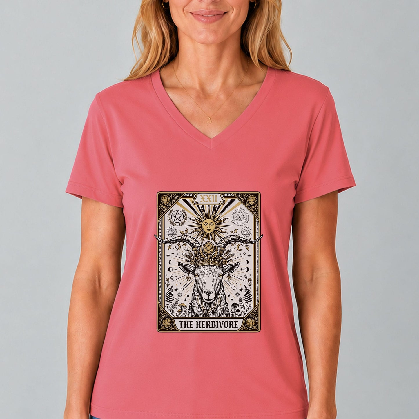 Herbivore Tarot V-Neck Tee
