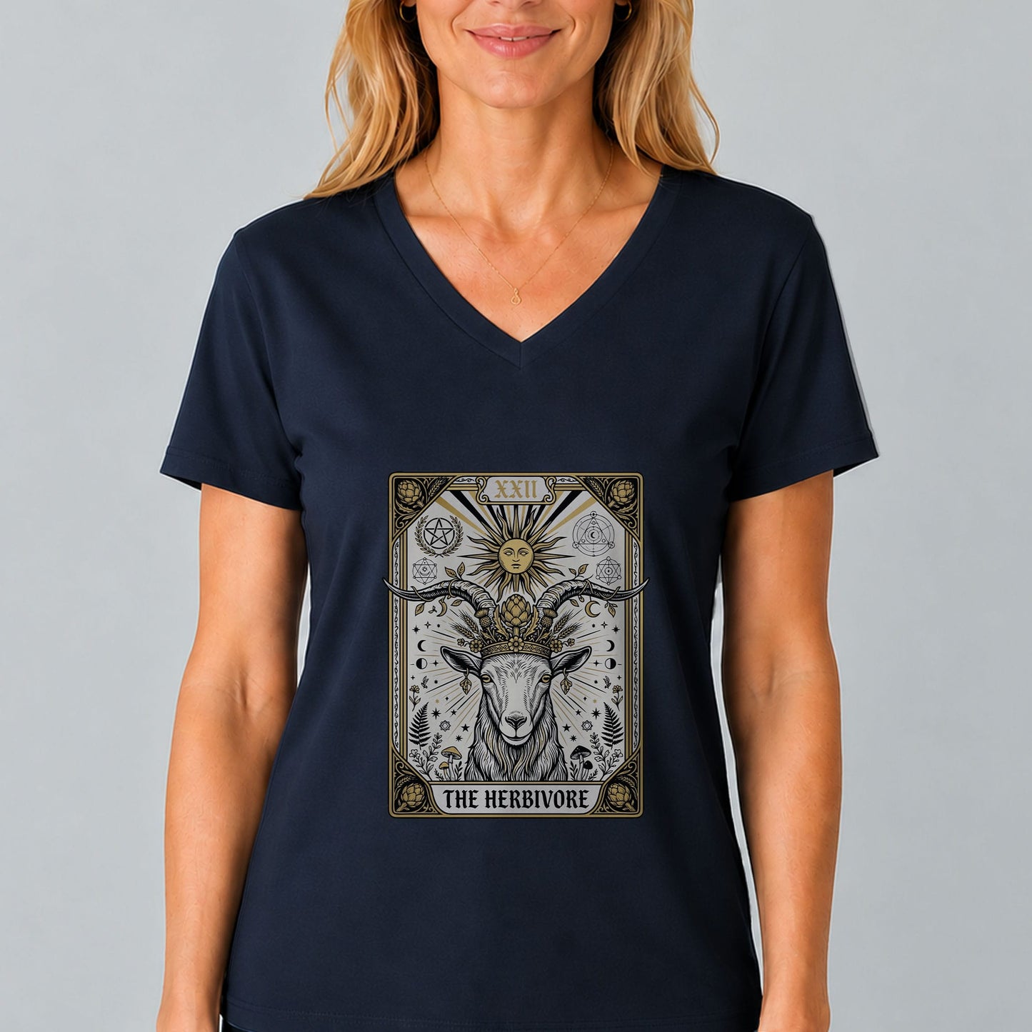 Herbivore Tarot V-Neck Tee