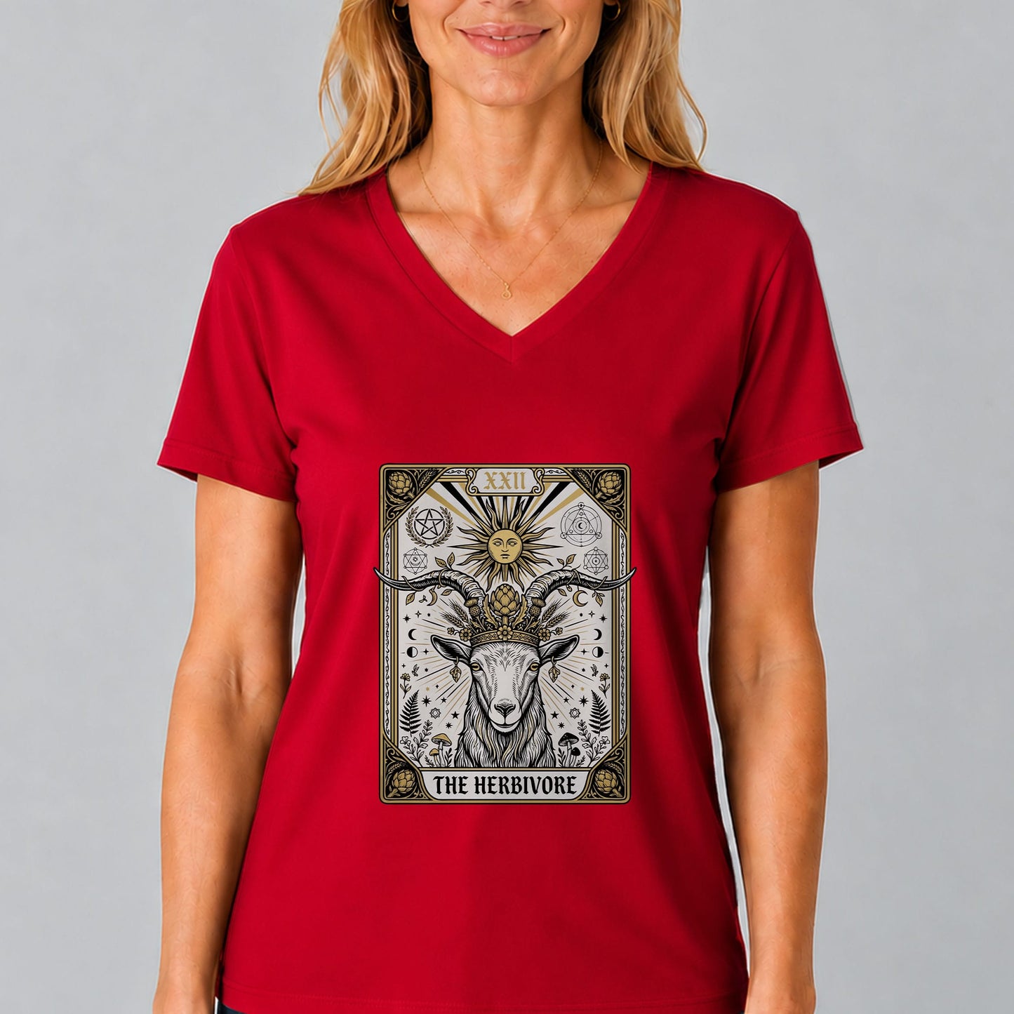 Herbivore Tarot V-Neck Tee