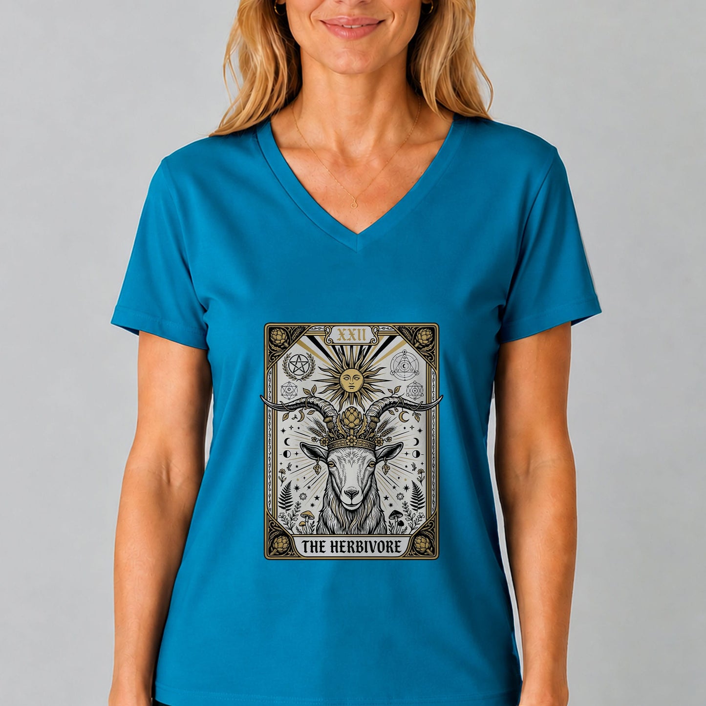 Herbivore Tarot V-Neck Tee