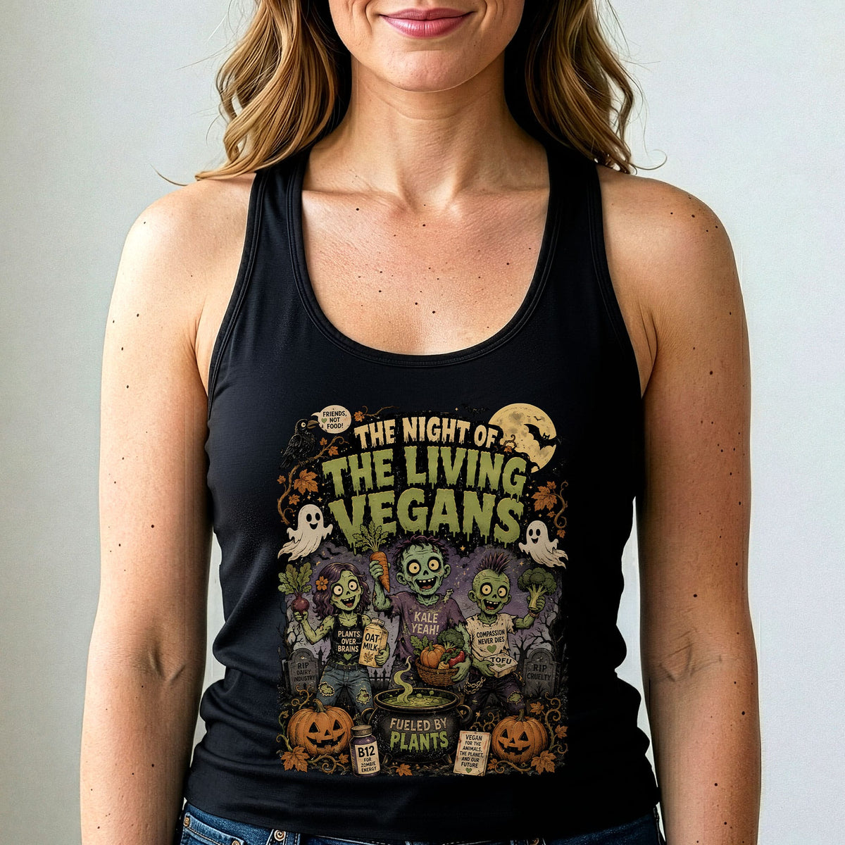 Night of the Living Vegans Tank Top