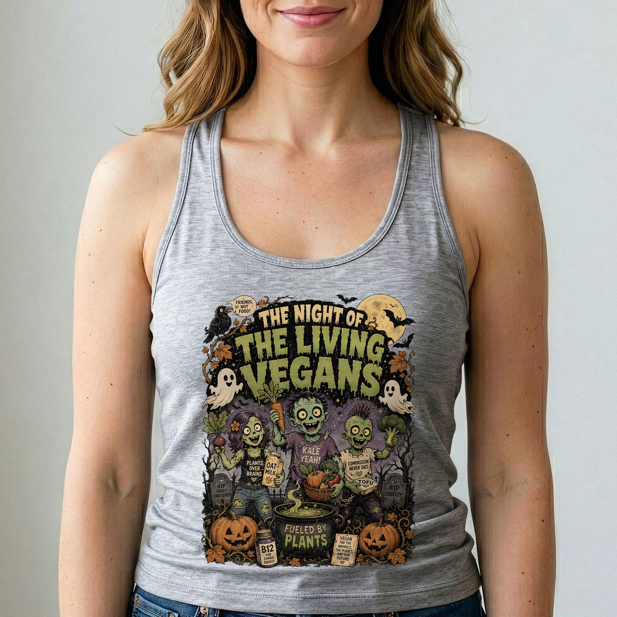 Night of the Living Vegans Tank Top