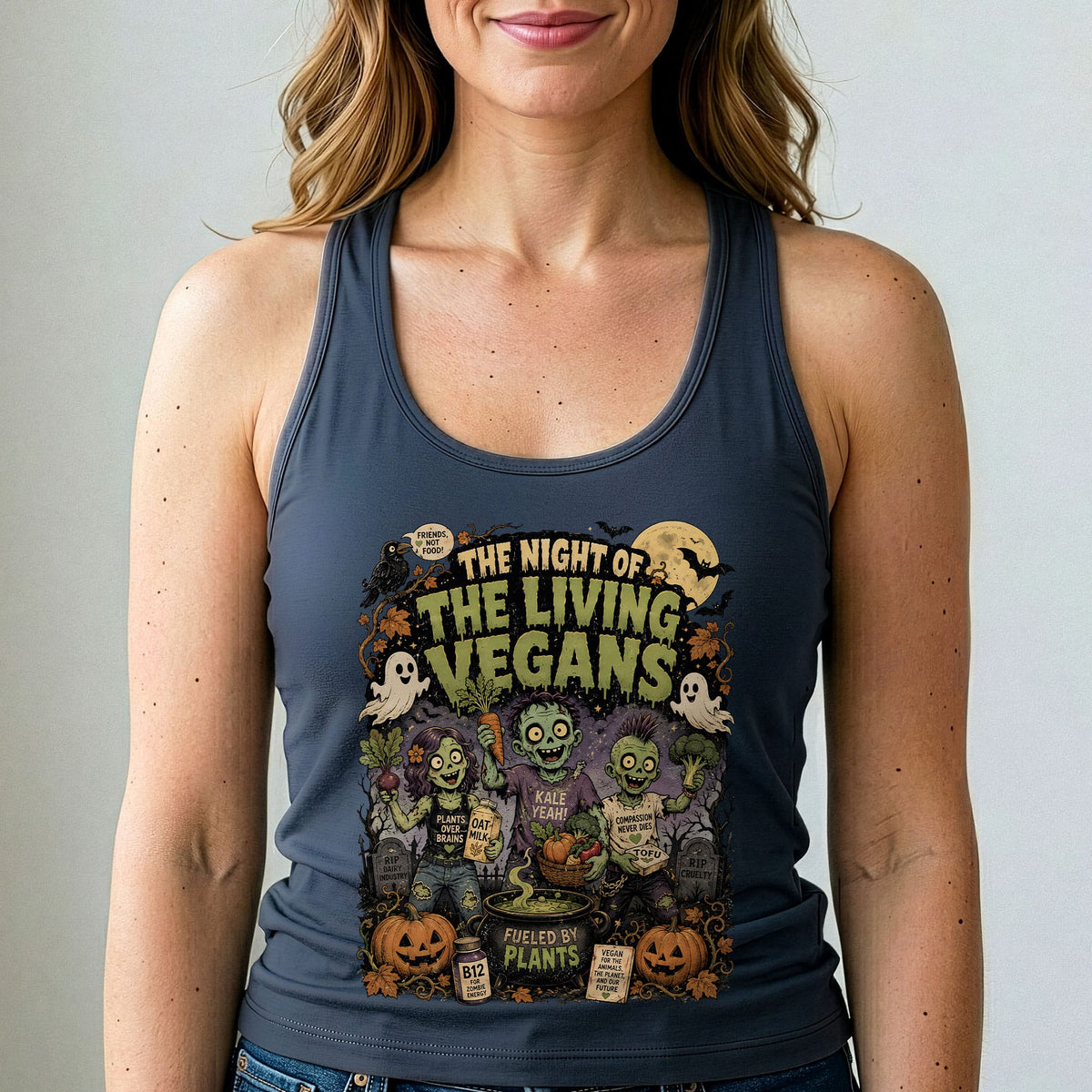 Night of the Living Vegans Tank Top