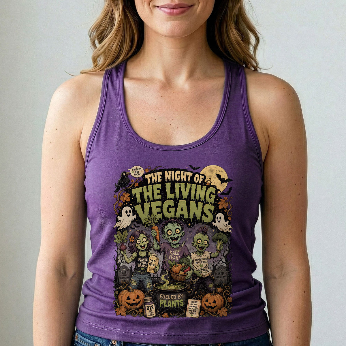 Night of the Living Vegans Tank Top