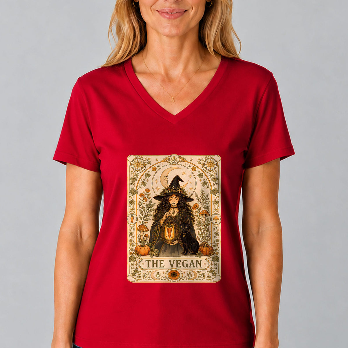 The Vegan Witch V-Neck T-Shirt