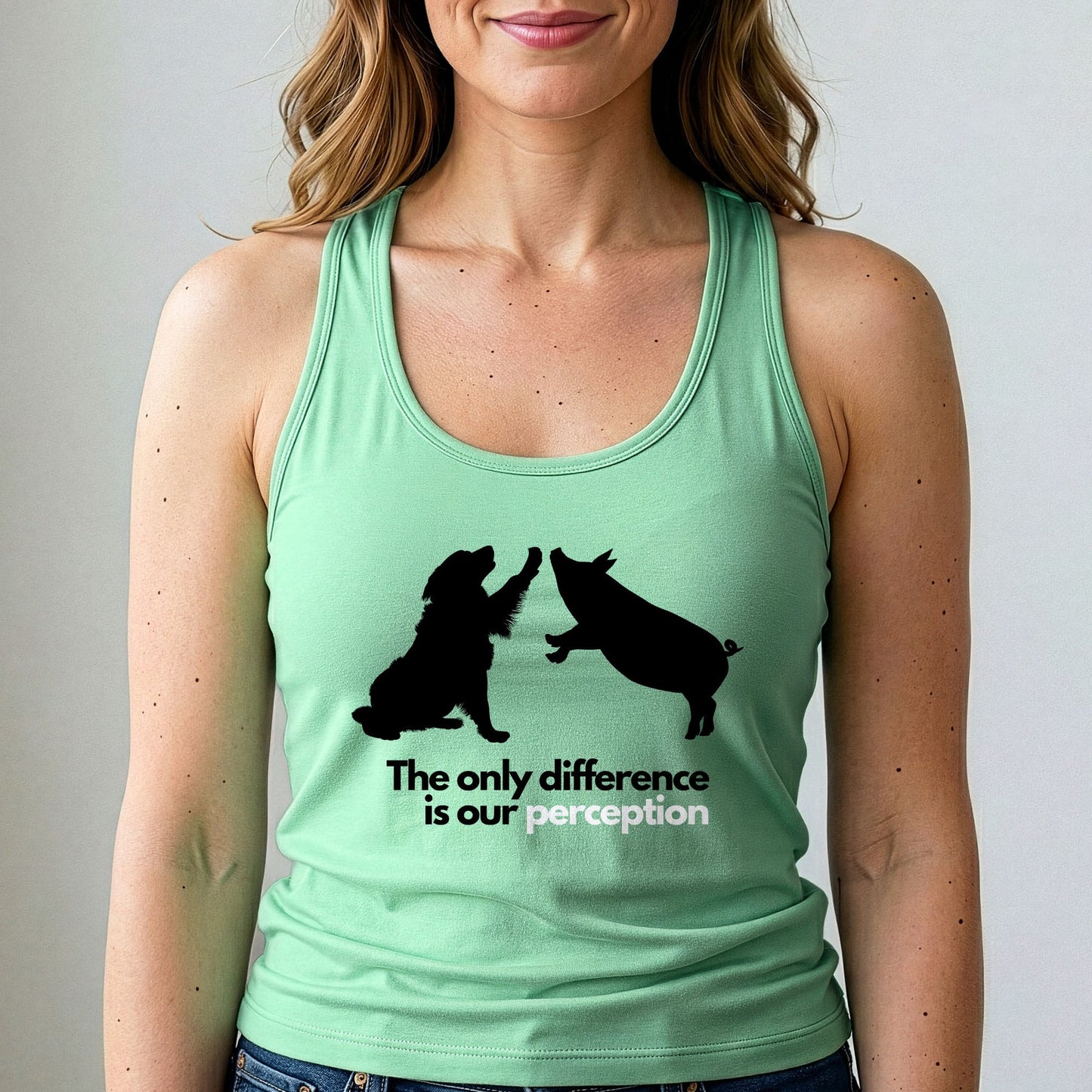 The Only Difference Is Our Perception Vegan Tank Top