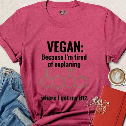 Vegan B12 Shirt – Science-Backed Funny Tee for Plant-Based Pride