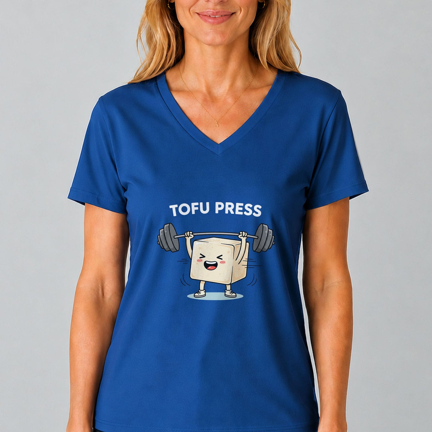 Tofu Press V-Neck T-Shirt