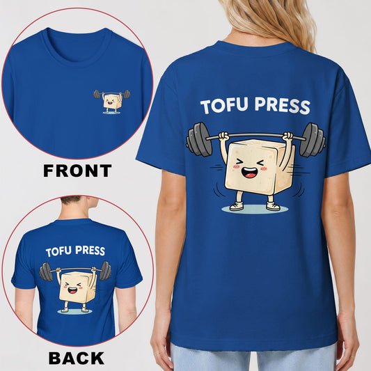Tofu Press Back Print Vegan Gym T-Shirt