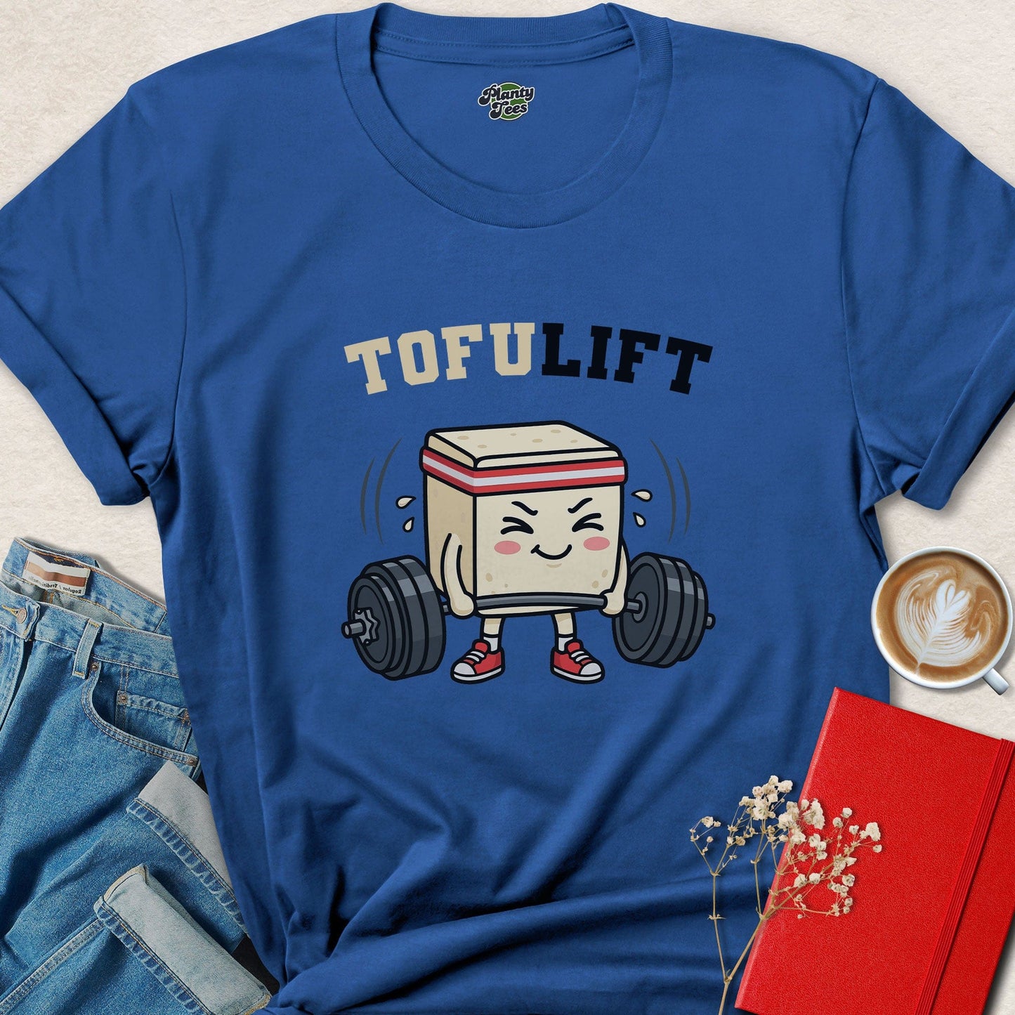 Tofu Lift Vegan Gym Shirt Plant Based Fitness Funny Vegan Tee