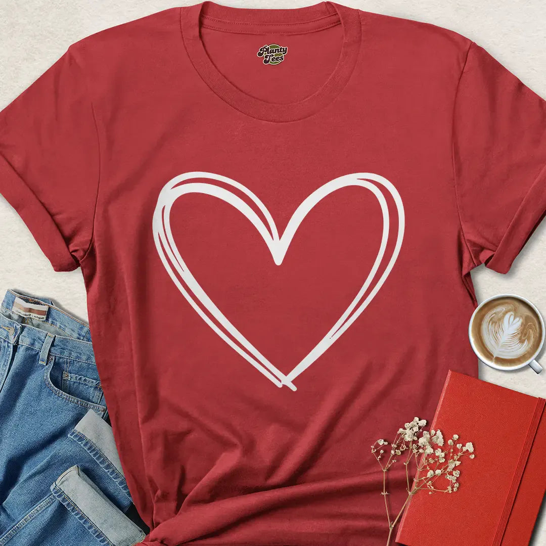 Valentine’s Day Vegan Heart Shirt – Eco-Friendly, Cruelty-Free Gift Idea | Shop Now