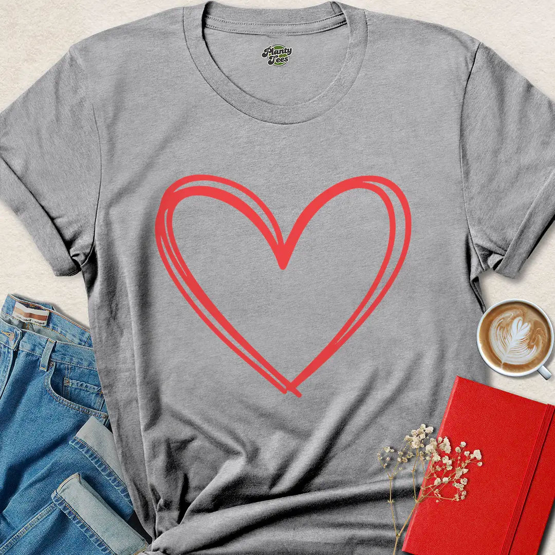 Valentine’s Day Vegan Heart Shirt – Eco-Friendly, Cruelty-Free Gift Idea | Shop Now
