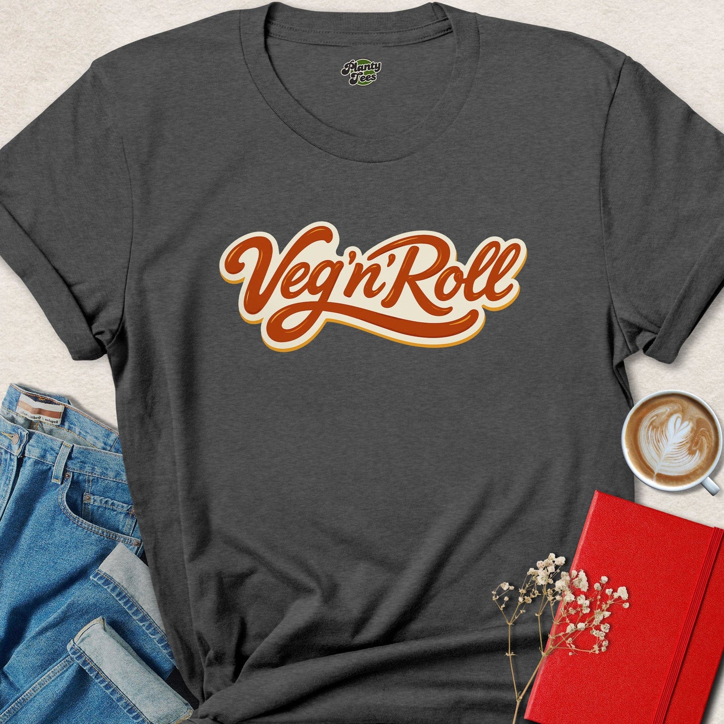 Vegan Roll Vegan Shirt – Plant Based Lifestyle Graphic Tee