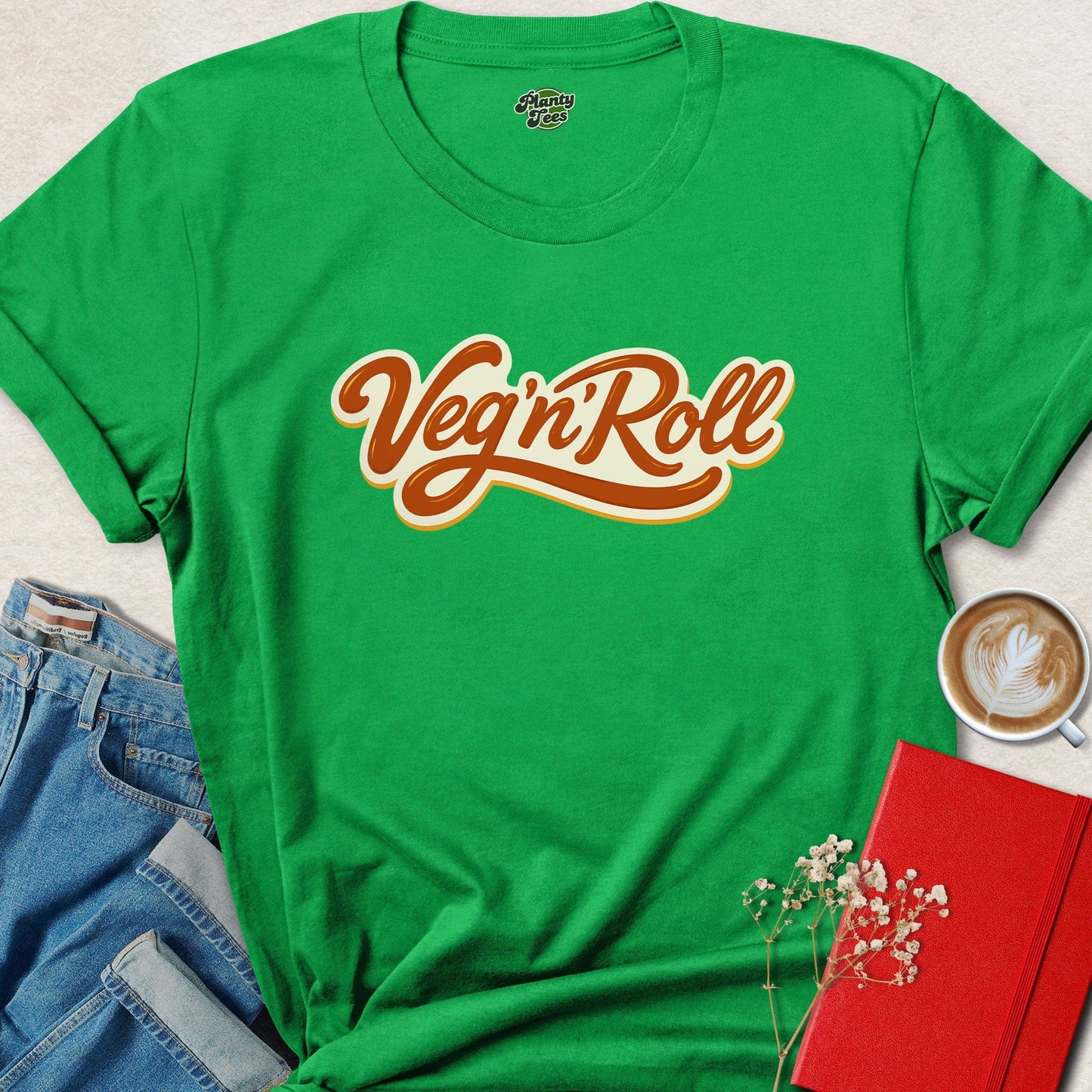 Vegan Roll Vegan Shirt – Plant Based Lifestyle Graphic Tee