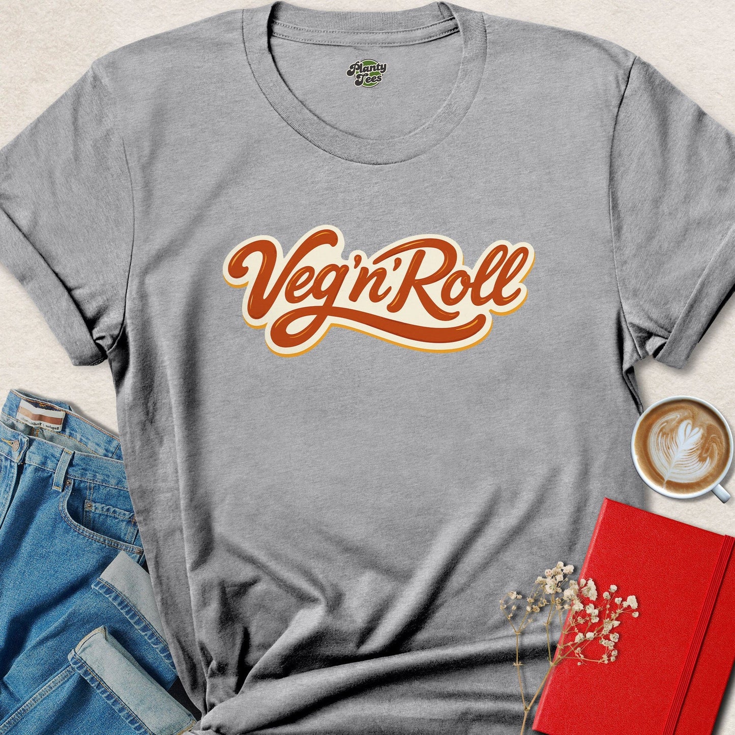 Vegan Roll Vegan Shirt – Plant Based Lifestyle Graphic Tee