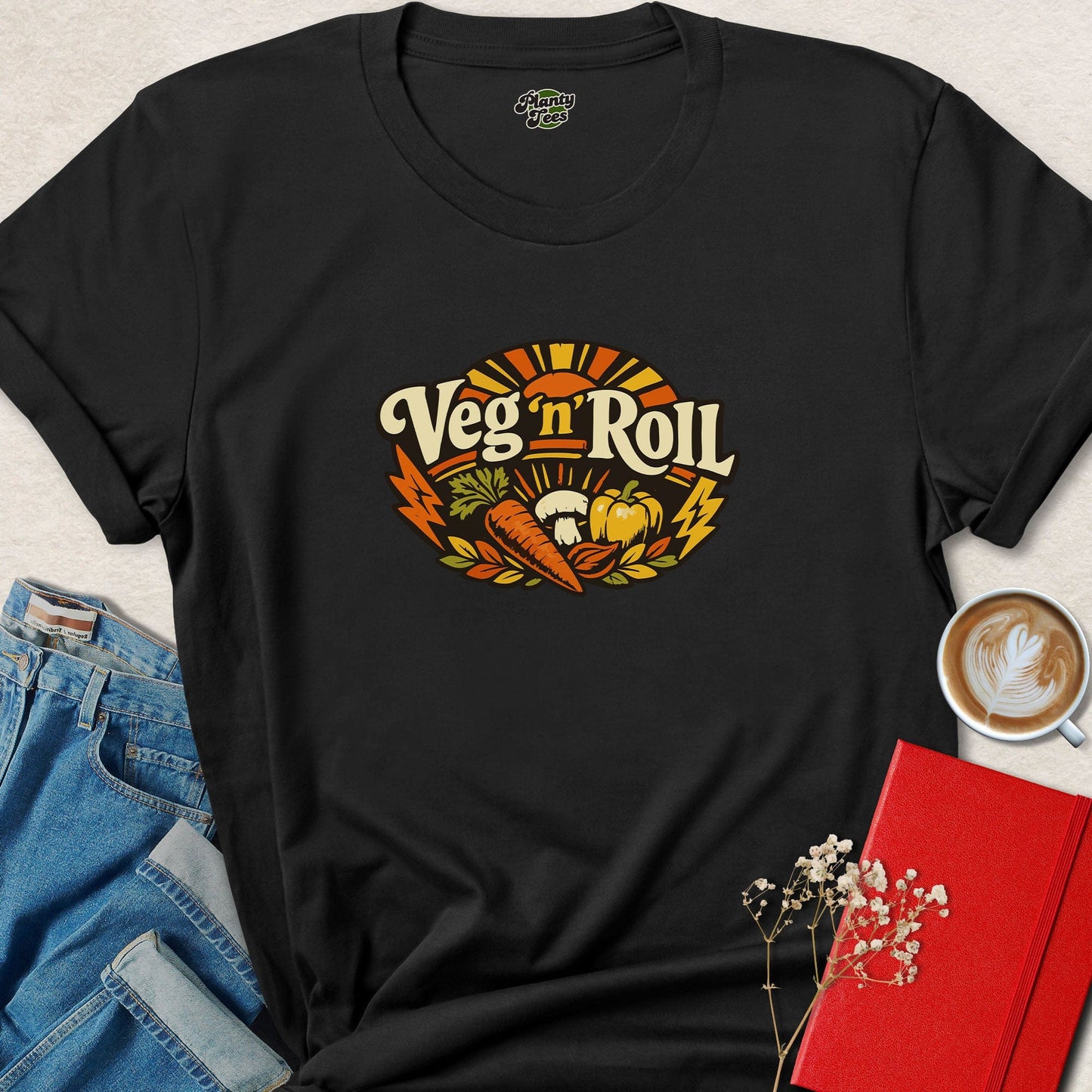 Veg n Roll Vegan Shirt – Plant Based Vegan Lifestyle Tee