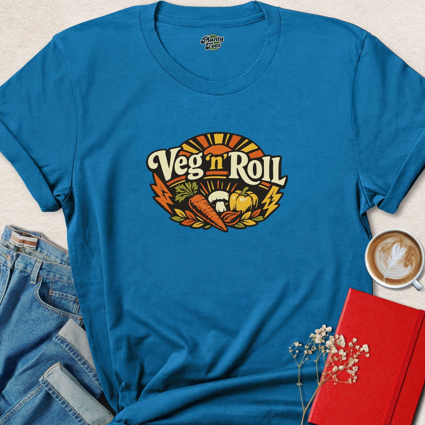Veg n Roll Vegan Shirt – Plant Based Vegan Lifestyle Tee