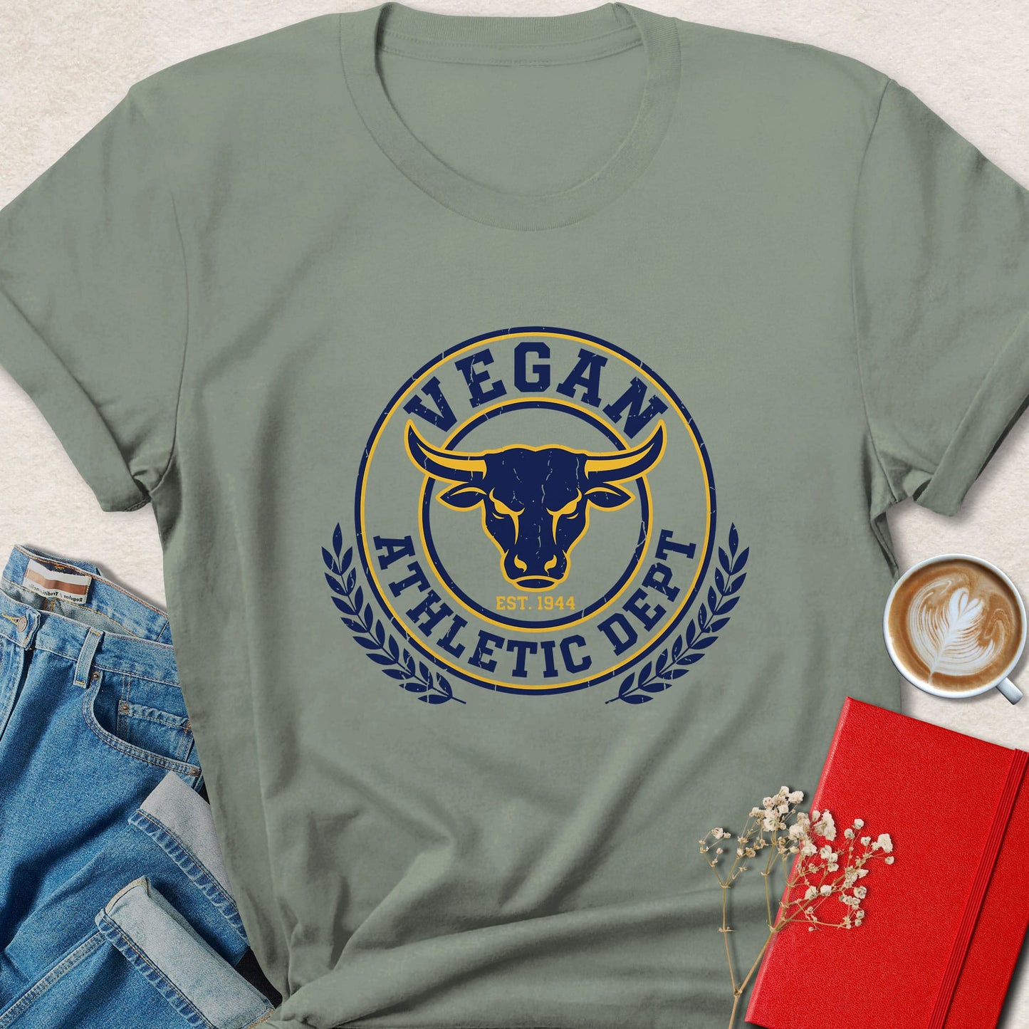 Vegan Athletic Dept Shirt Plant Based Fitness Animal Rights Tee