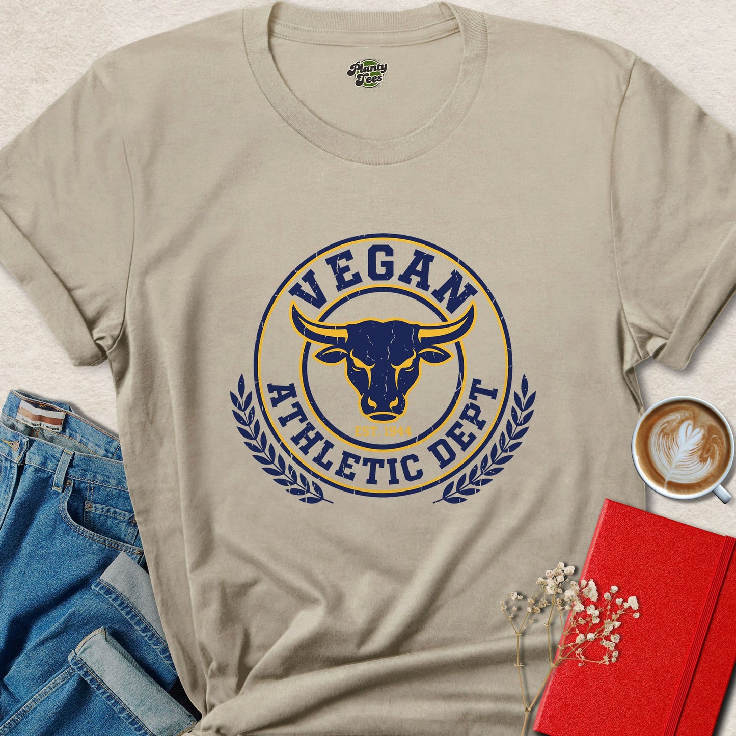 Vegan Athletic Dept Shirt Plant Based Fitness Animal Rights Tee