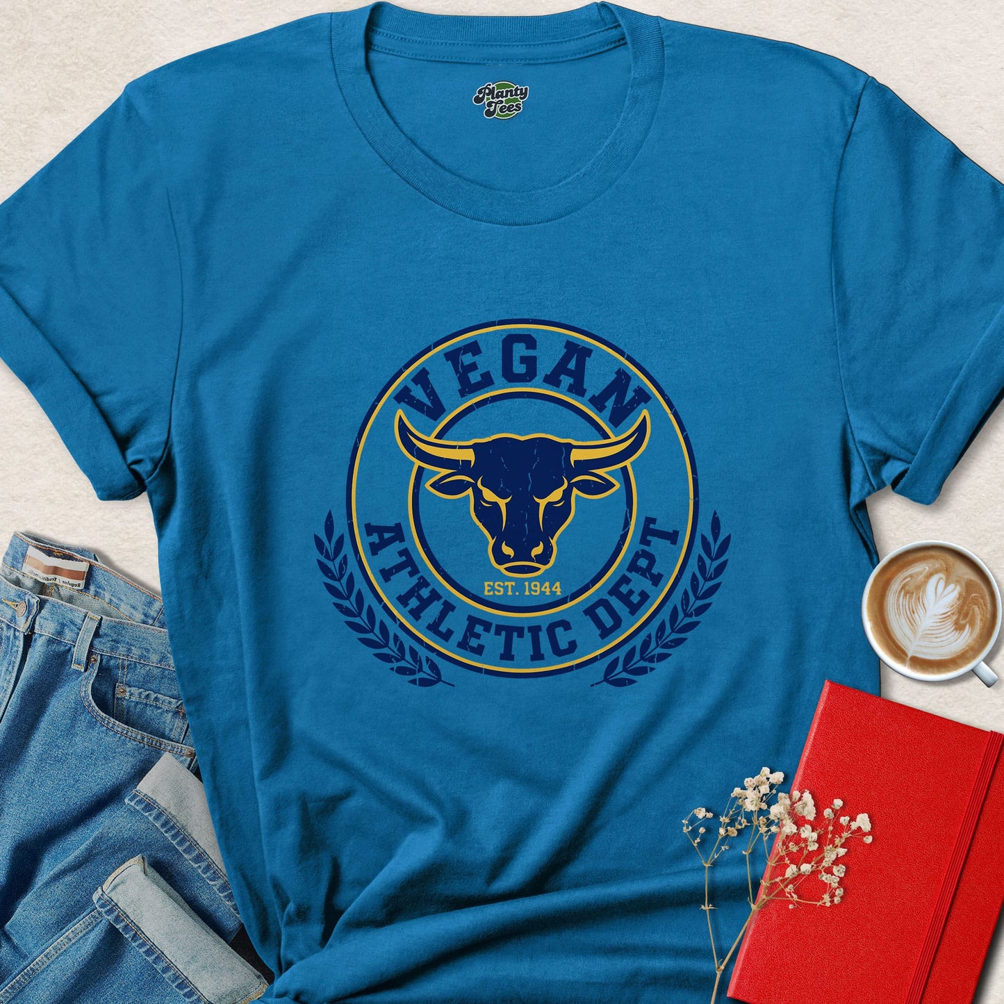 Vegan Athletic Dept Shirt Plant Based Fitness Animal Rights Tee