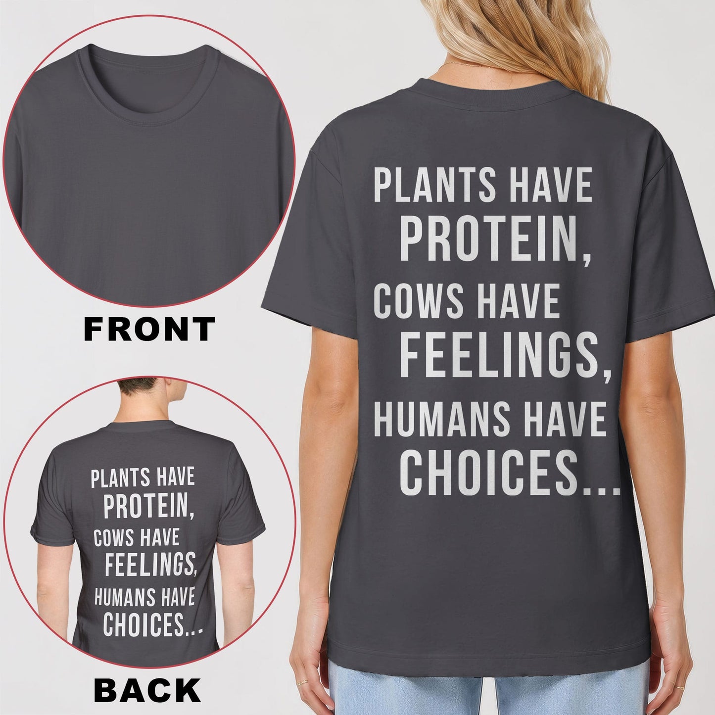 Vegan Choice Back Print T‑Shirt