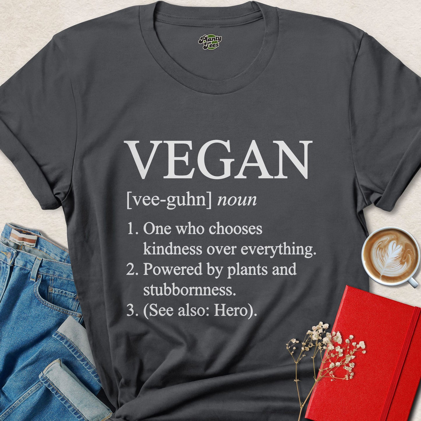 Vegan Definition Shirt Plant Based Kindness Graphic Tee