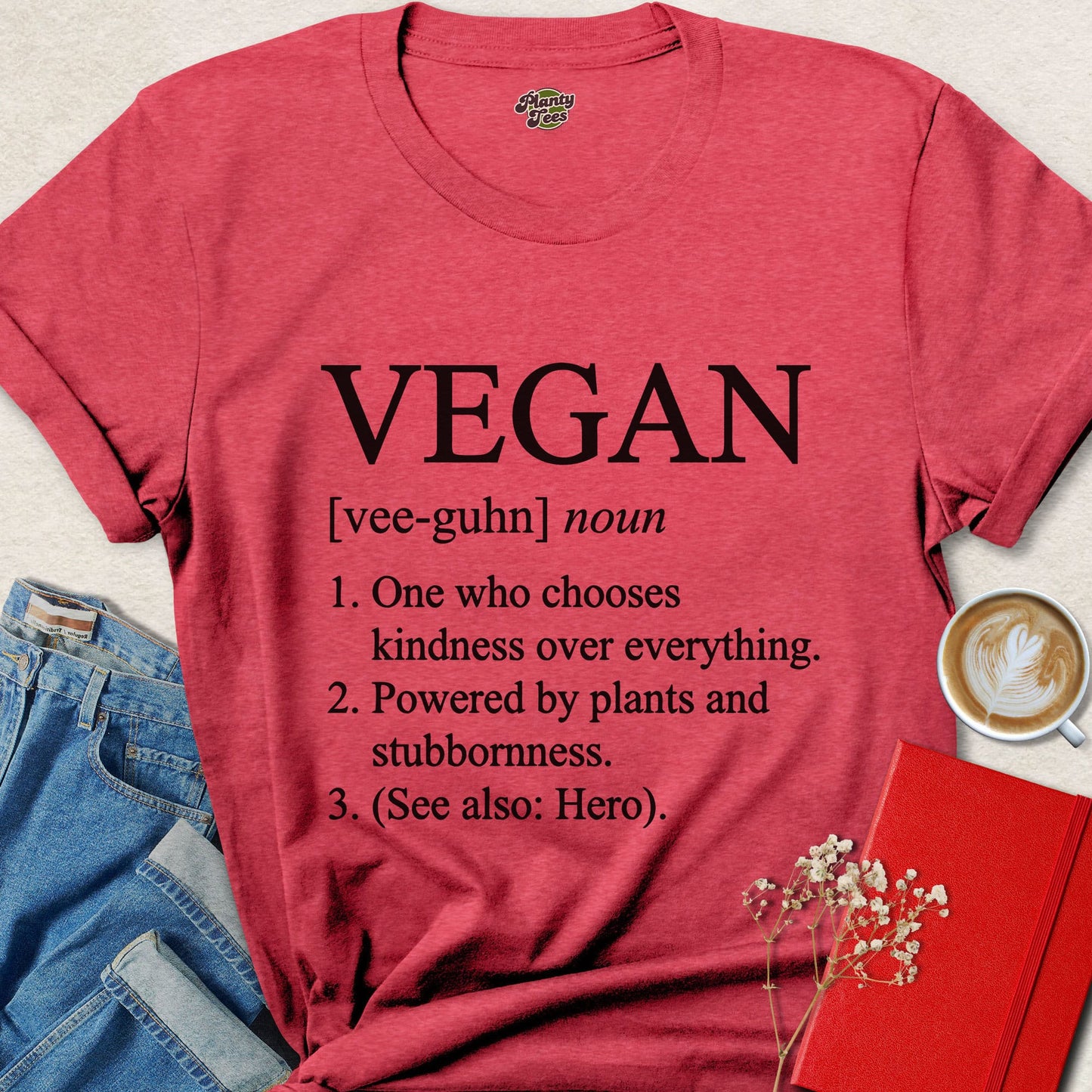 Vegan Definition Shirt Plant Based Kindness Graphic Tee