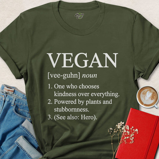 Vegan Definition Shirt Plant Based Kindness Graphic Tee