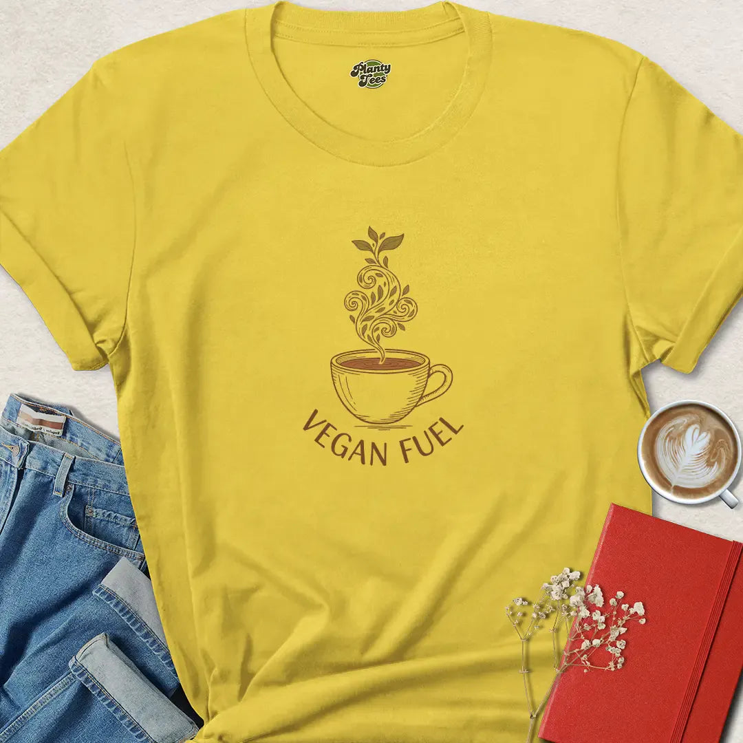 Vegan Fuel Shirt – Plant Based Coffee Lover Tee