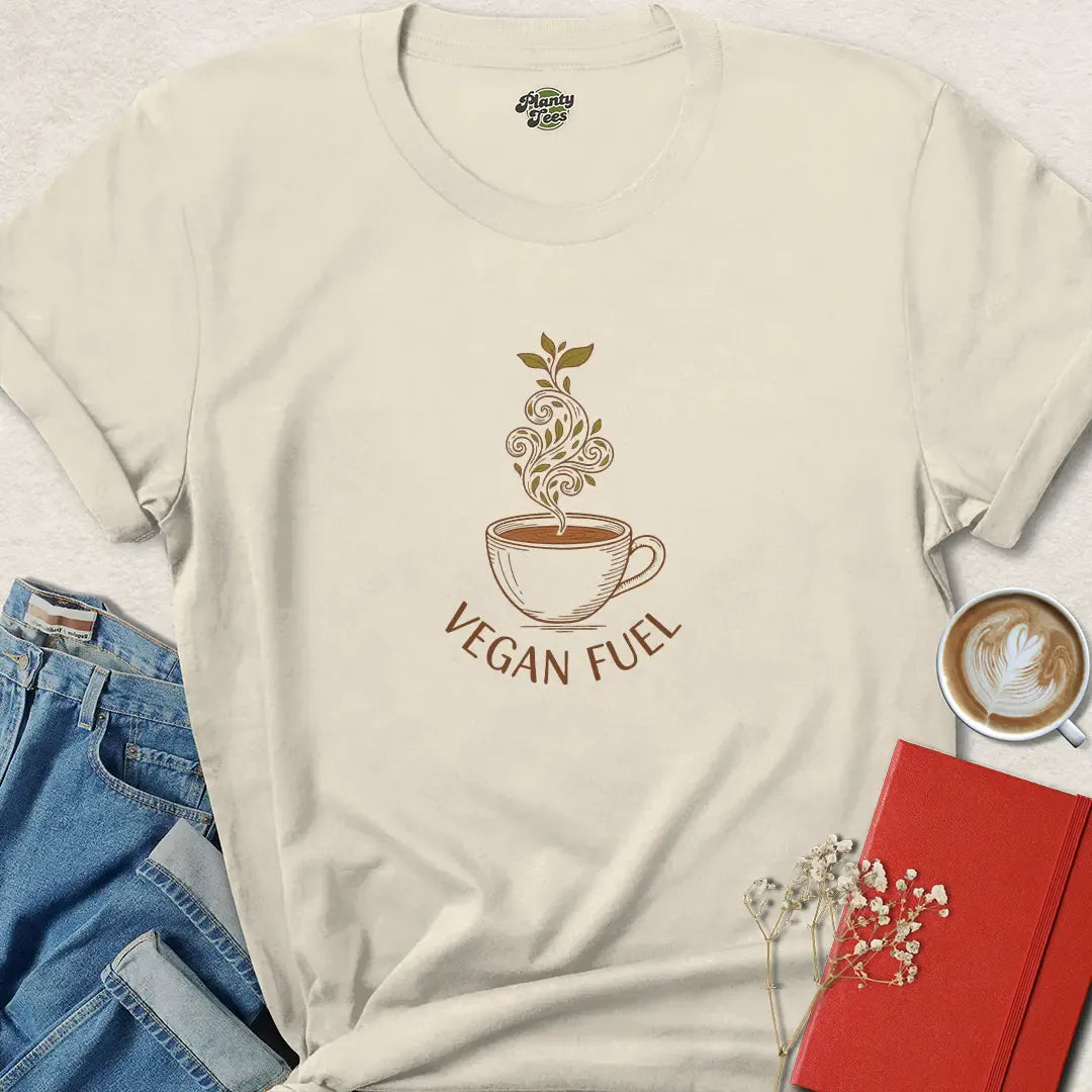 Vegan Fuel Shirt – Plant Based Coffee Lover Tee