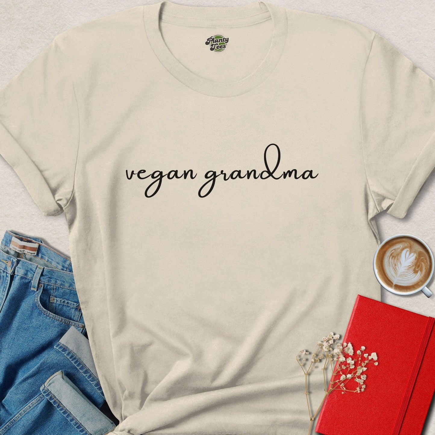 Vegan Grandma Shirt | Cute Plant Based Grandma Tee