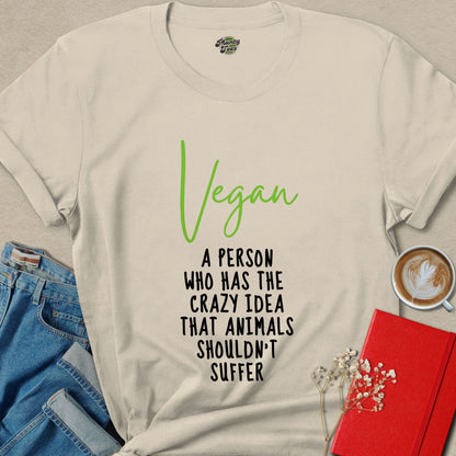 Vegan Definition Animal Rights Shirt Animals Shouldn't Suffer