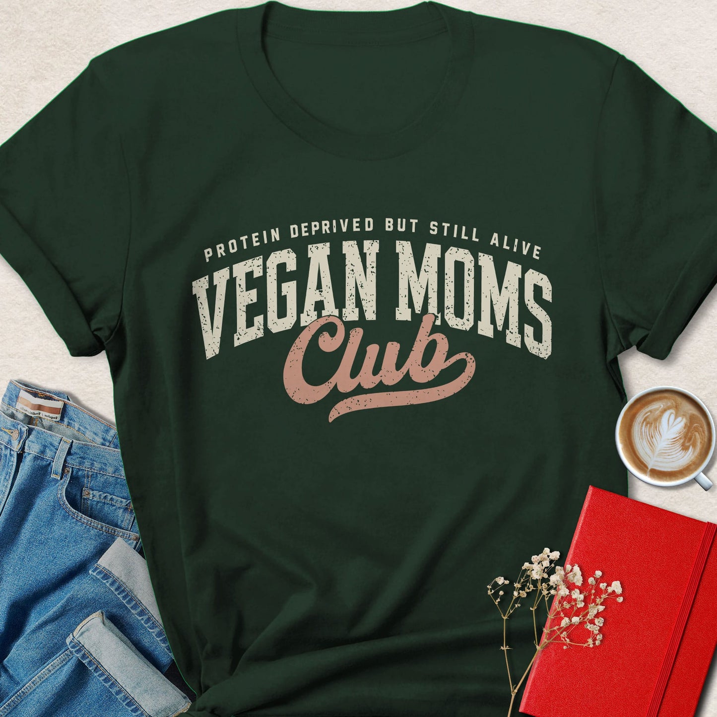 Vegan Moms Club Shirt Funny Plant Based Mom Animal Rights Tee