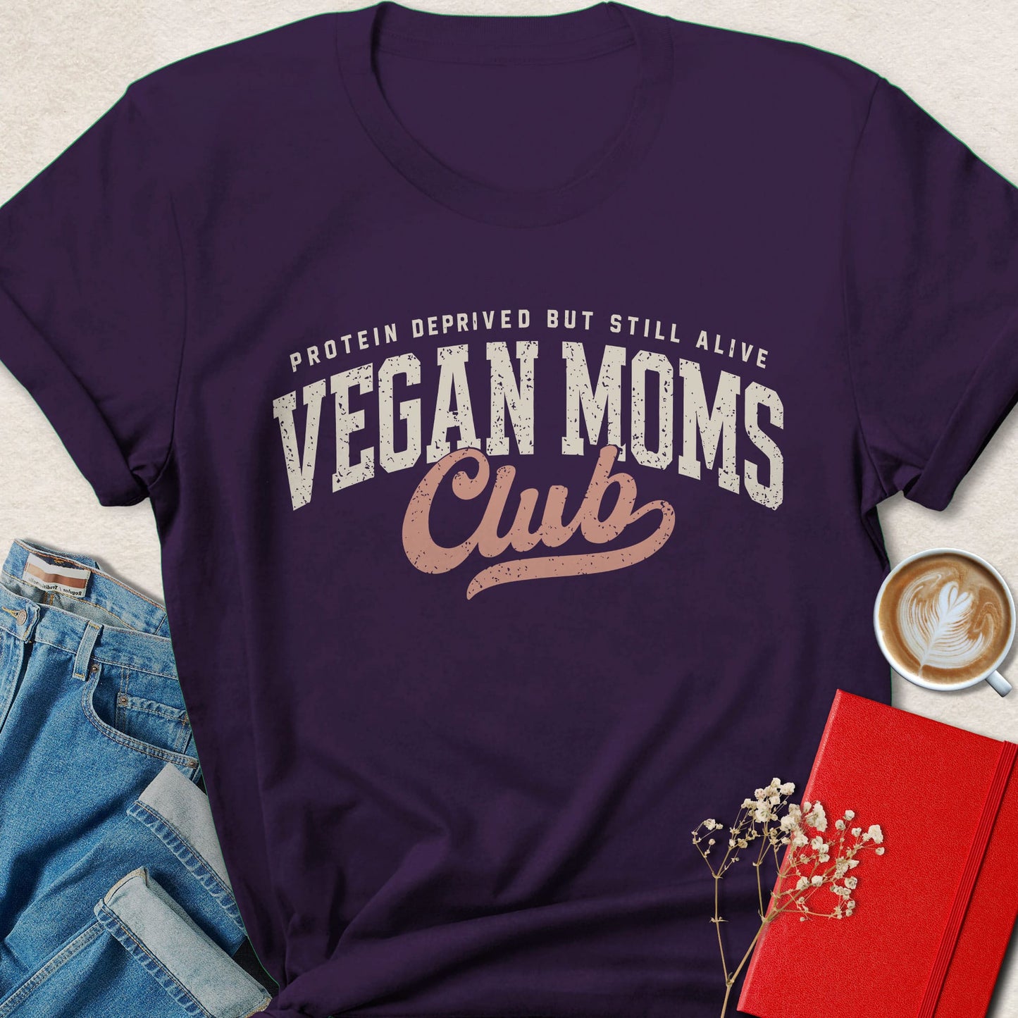 Vegan Moms Club Shirt Funny Plant Based Mom Animal Rights Tee
