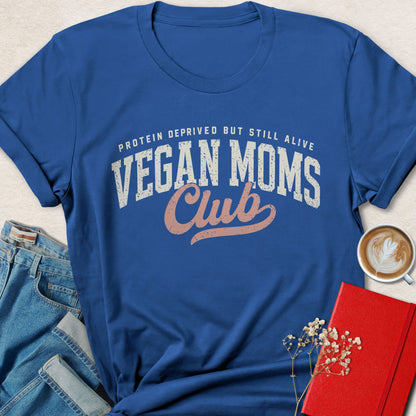Vegan Moms Club Shirt Funny Plant Based Mom Animal Rights Tee
