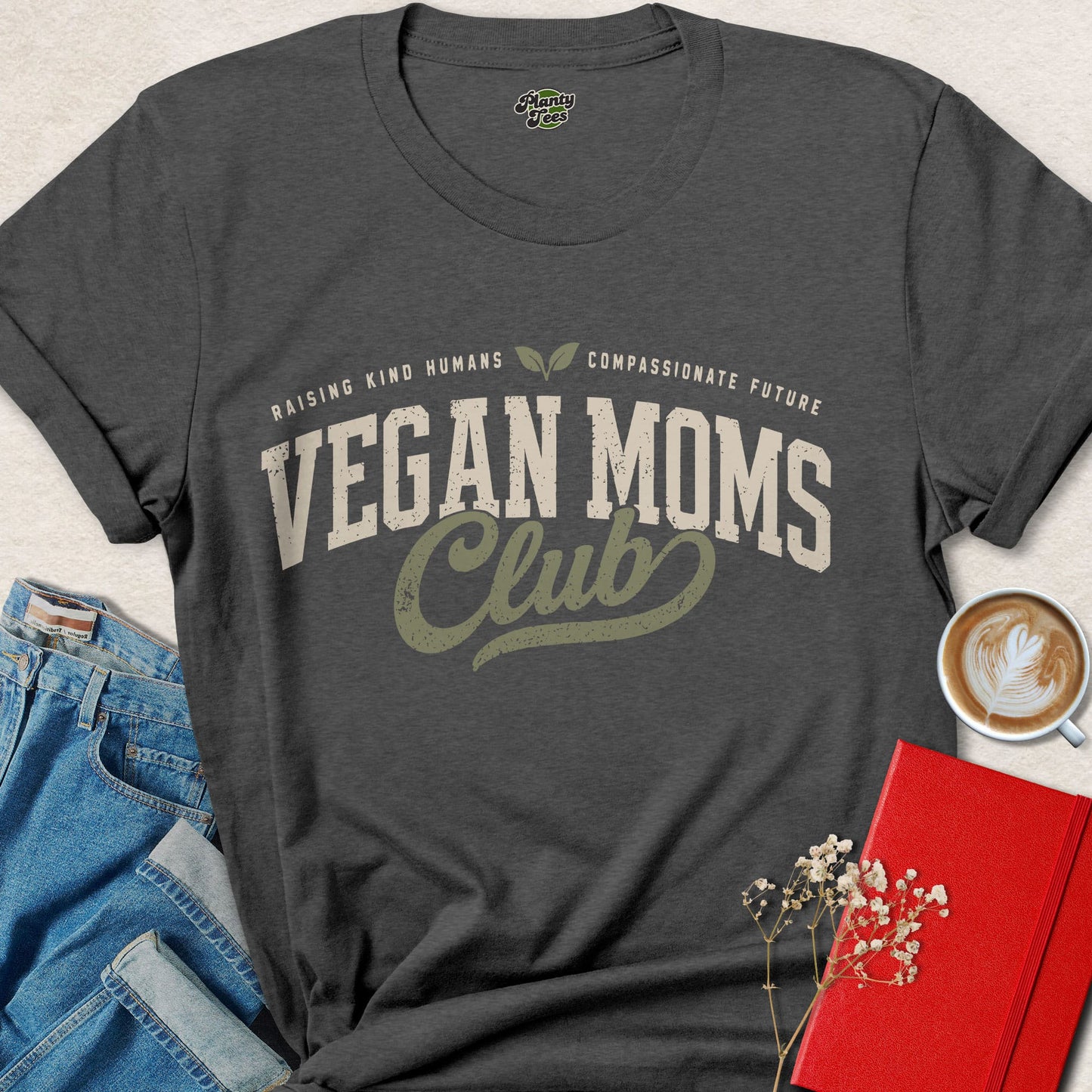 Vegan Moms Club Shirt Plant Based Mother Animal Rights Tee