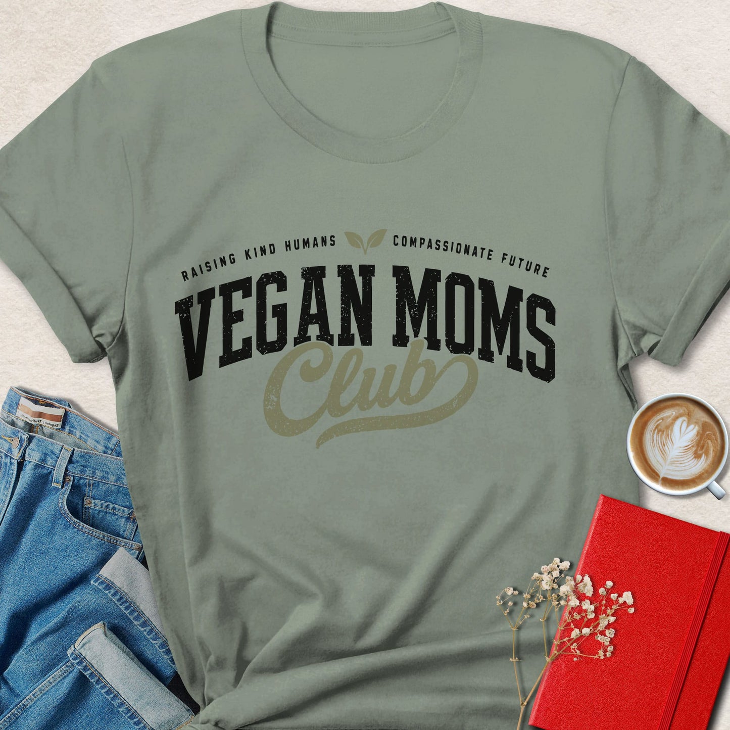 Vegan Moms Club Shirt Plant Based Mother Animal Rights Tee