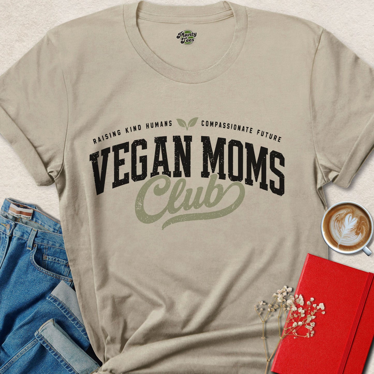Vegan Moms Club Shirt Plant Based Mother Animal Rights Tee