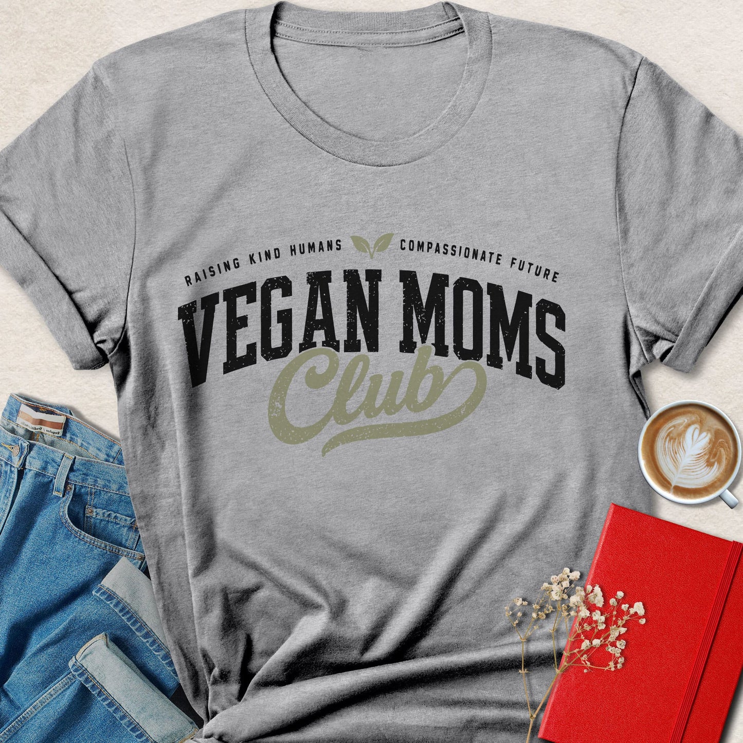 Vegan Moms Club Shirt Plant Based Mother Animal Rights Tee