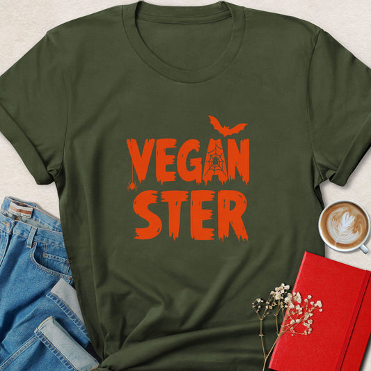 Veganster Funny Vegan Halloween T-Shirt