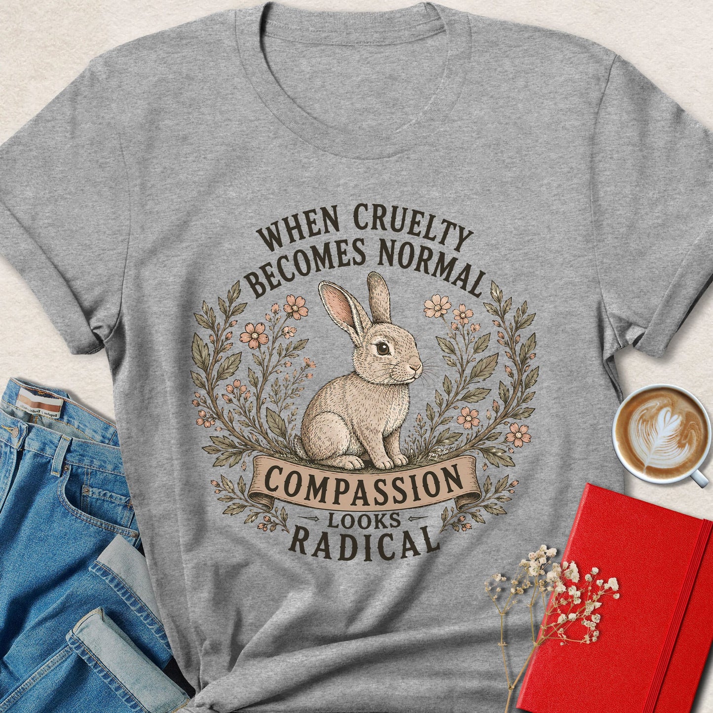 When Cruelty Becomes Normal Vintage Rabbit T-shirt