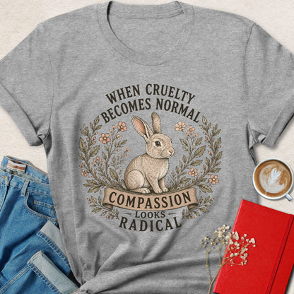 When Cruelty Becomes Normal Vintage Rabbit T-shirt