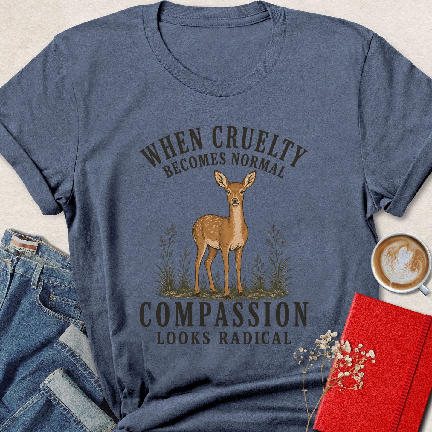 When Cruelty Becomes Normal Doe Illustration T-Shirt