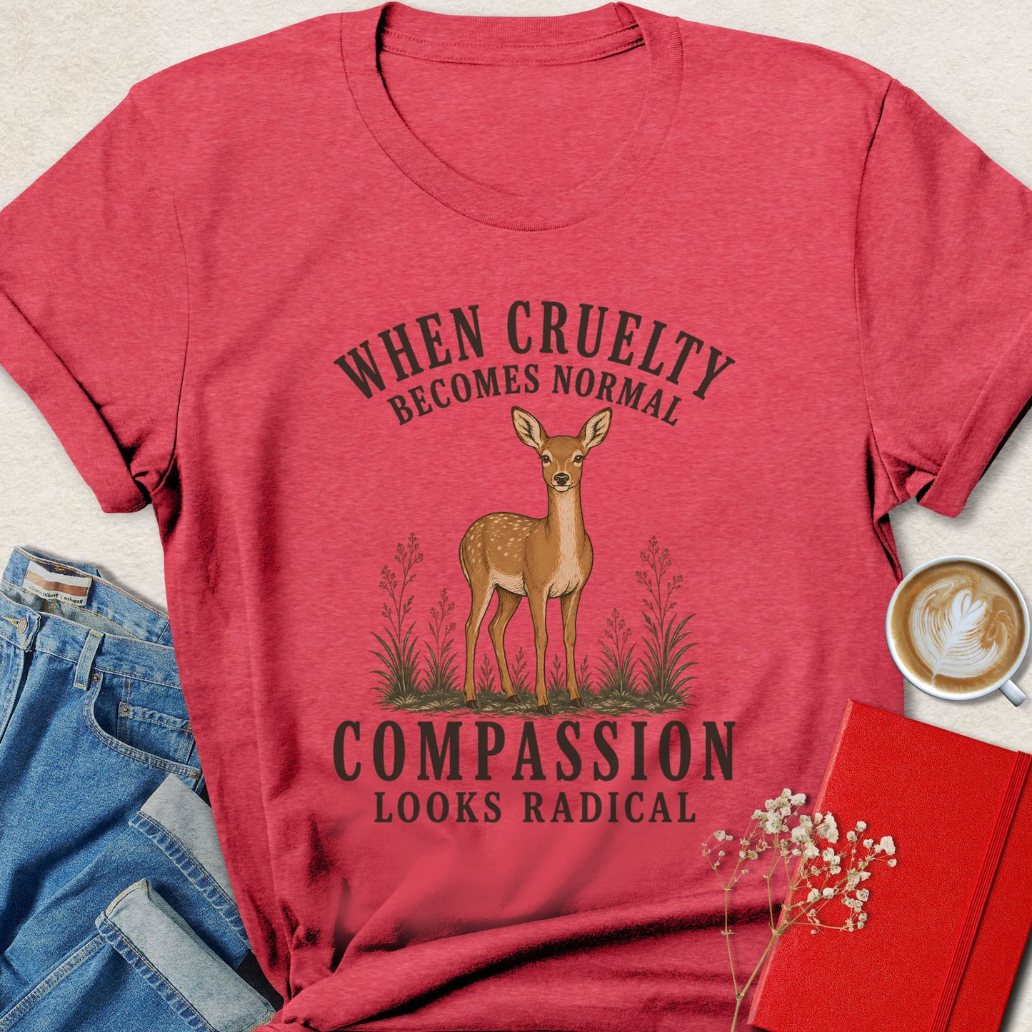 When Cruelty Becomes Normal Doe Illustration T-Shirt