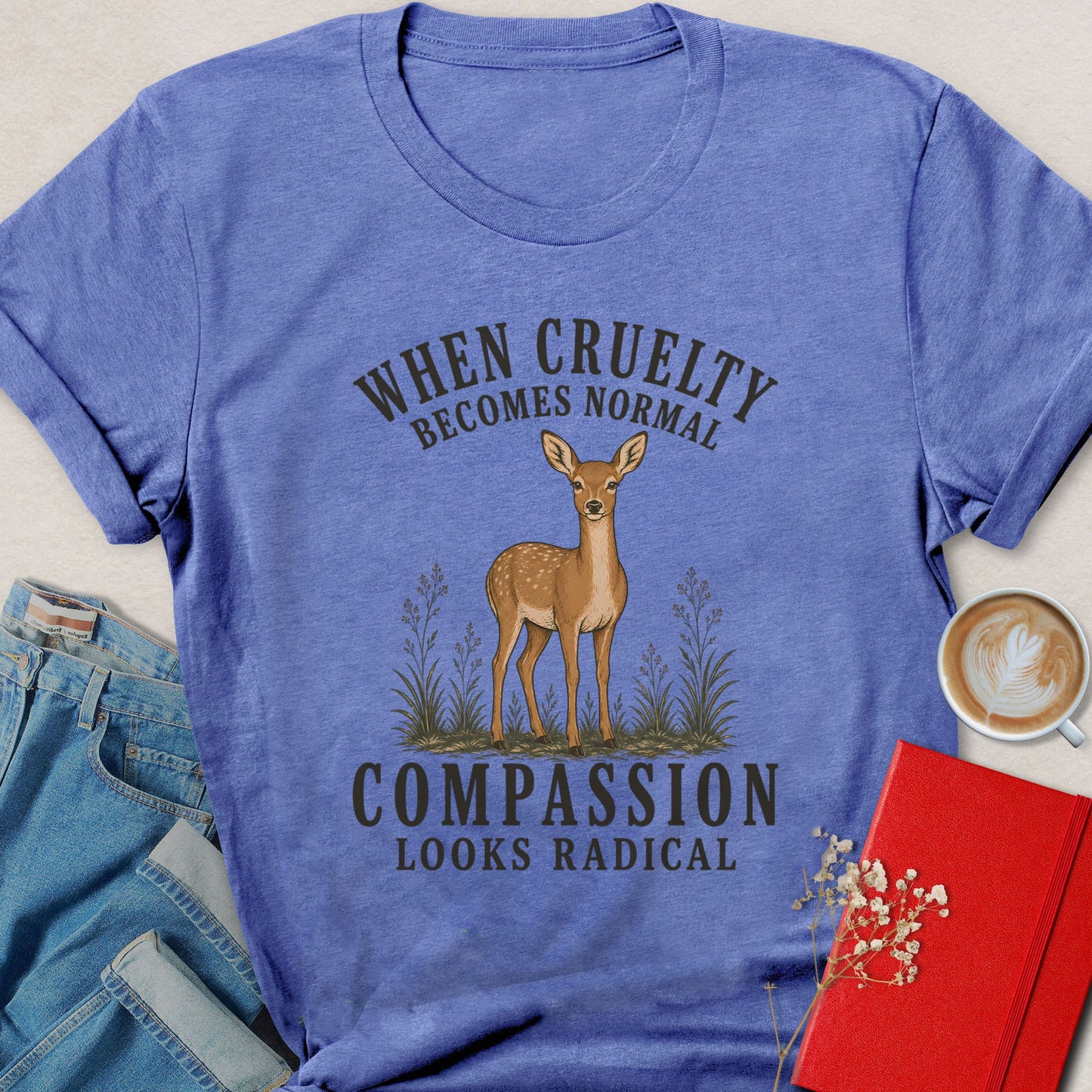 When Cruelty Becomes Normal Doe Illustration T-Shirt
