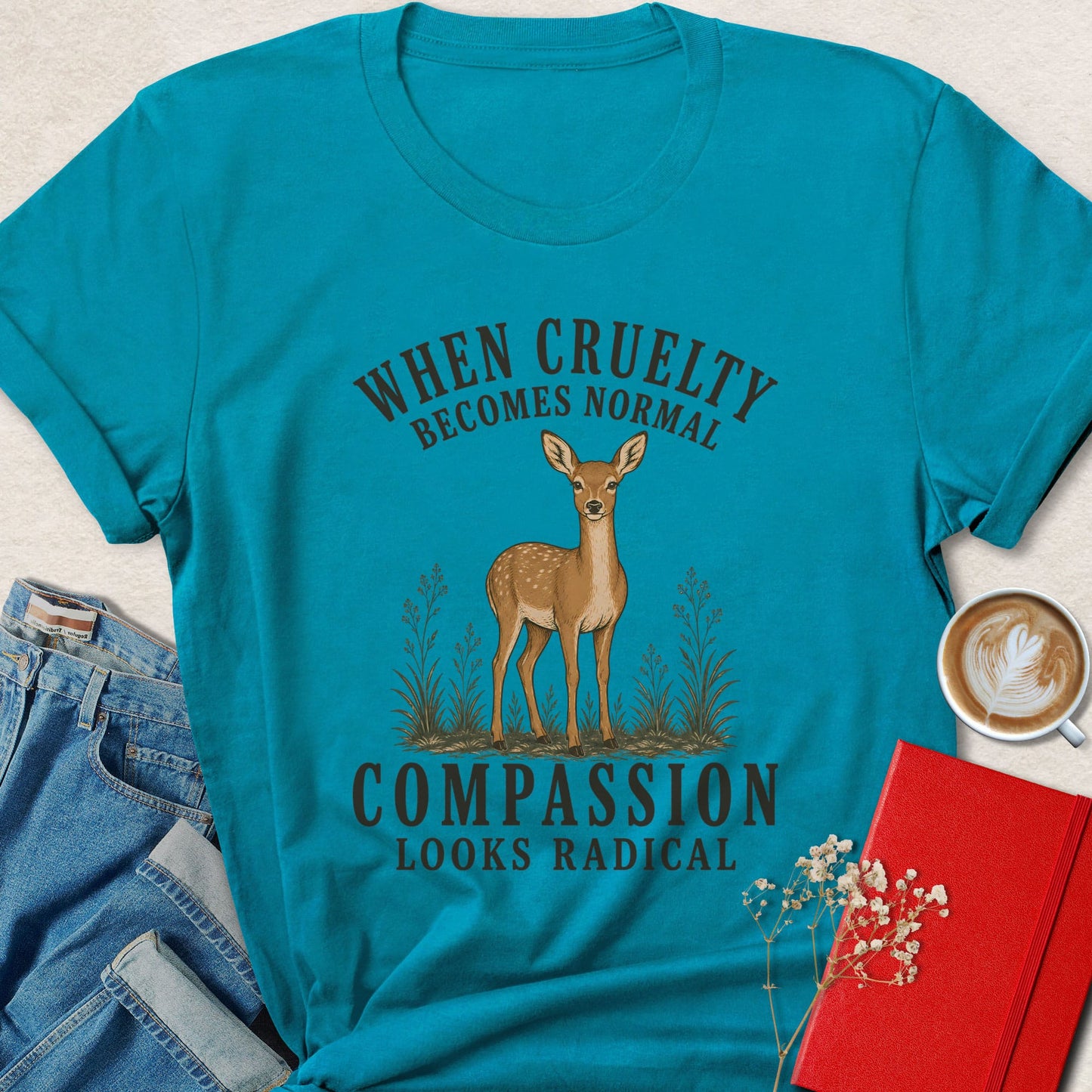 When Cruelty Becomes Normal Doe Illustration T-Shirt