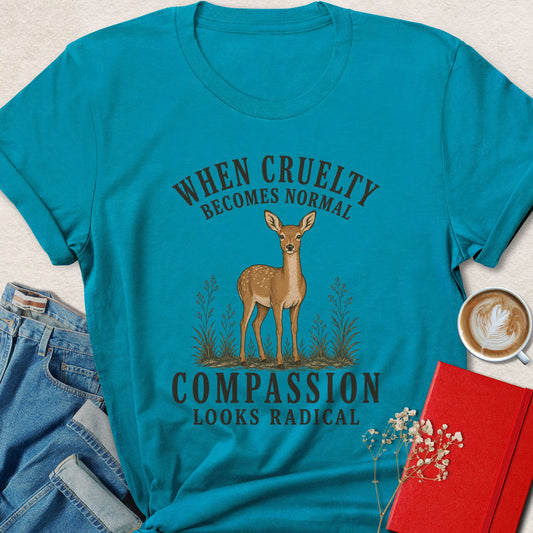 When Cruelty Becomes Normal Doe Illustration T-Shirt
