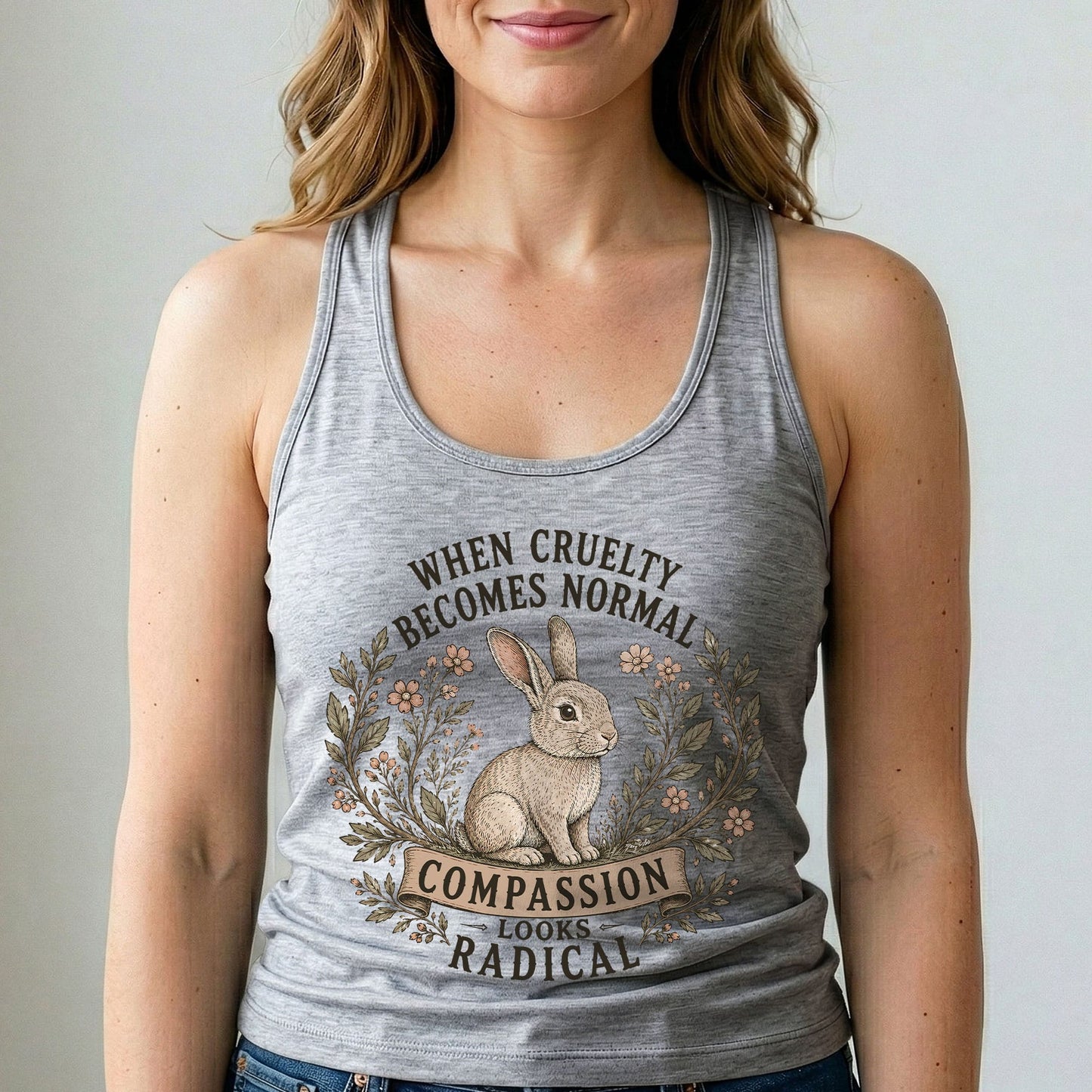 Compassion Looks Radical Vegan Tank Top