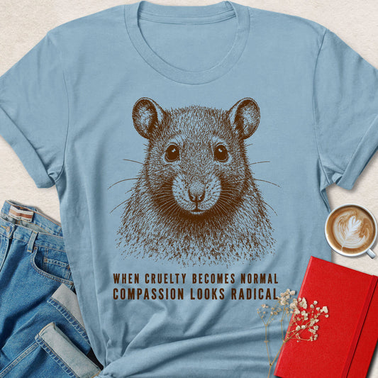 When Cruelty Becomes Normal Rat Sketch T-Shirt